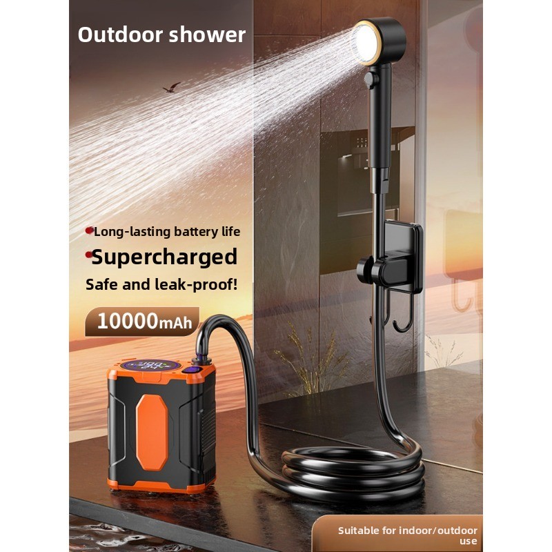 Outdoor Camping Rental - Ducha Eléctrica Portátil con Bomba de