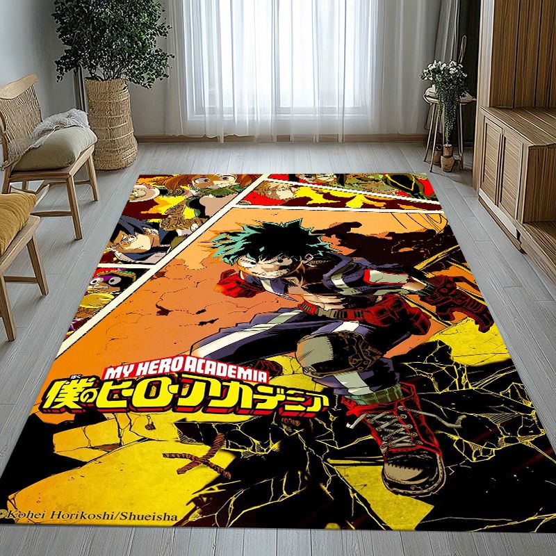 Outdoor Camping Anime - Alfombra Antideslizante de My Hero Academia