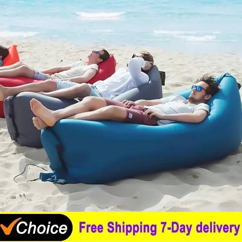 Outdoor Camping Hammock Chair - Sofá Inflable Portátil para Exteriores, Asiento