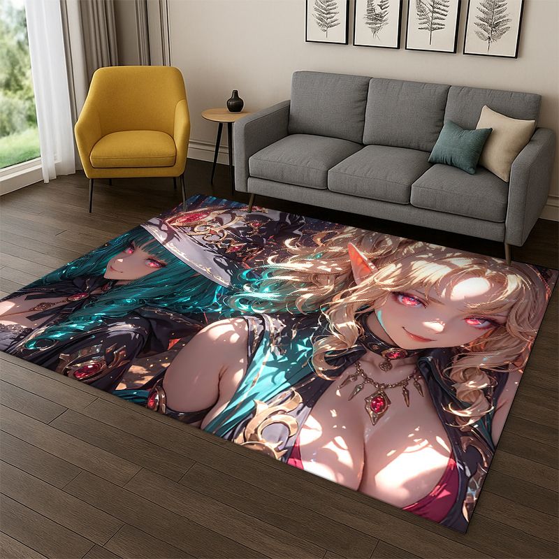 Alfombra de dibujos animados c - Outdoor Camping Anime reseña y precio