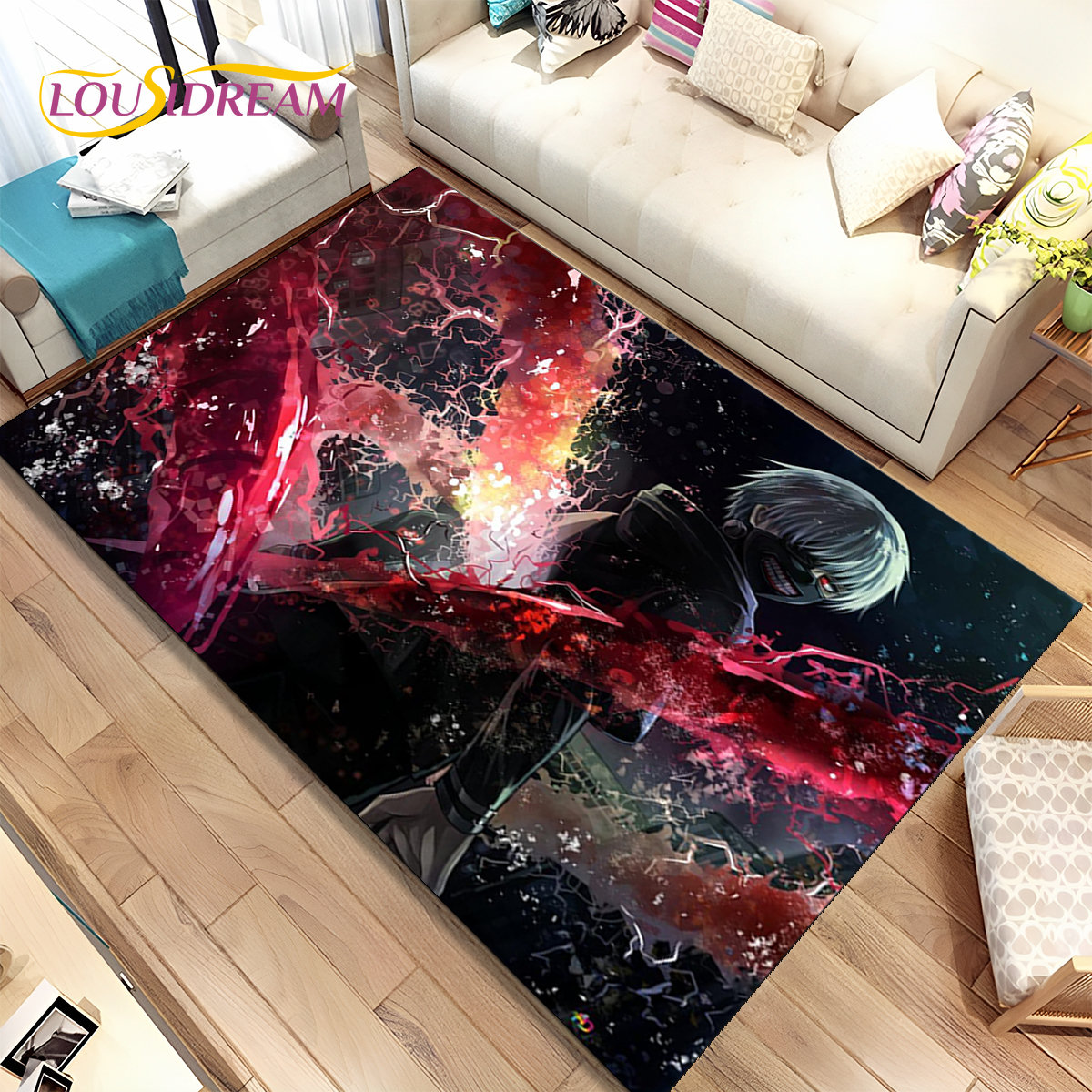 Alfombra de dibujos animados d - Outdoor Camping Anime reseña y precio