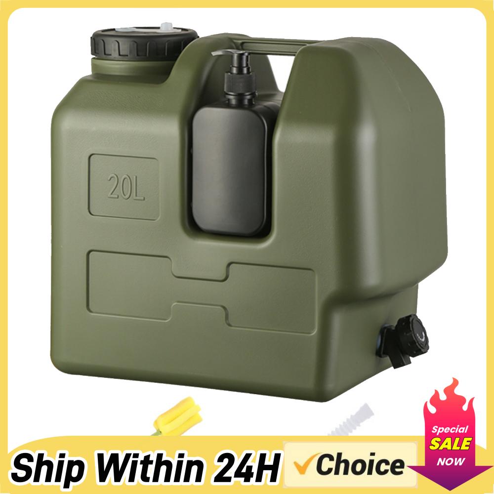 Jarra de agua portátil para ac - Outdoor Camping Water Jug reseña y precio