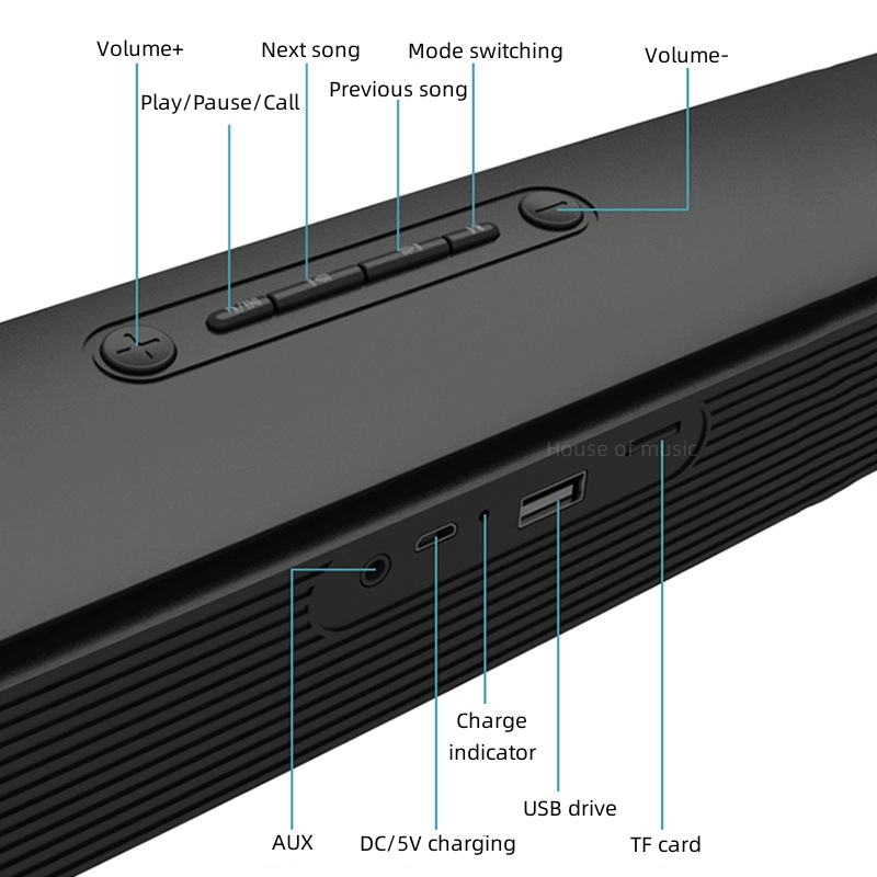 Barra de sonido con cable y ca - Outdoor Camping Tv reseña y precio