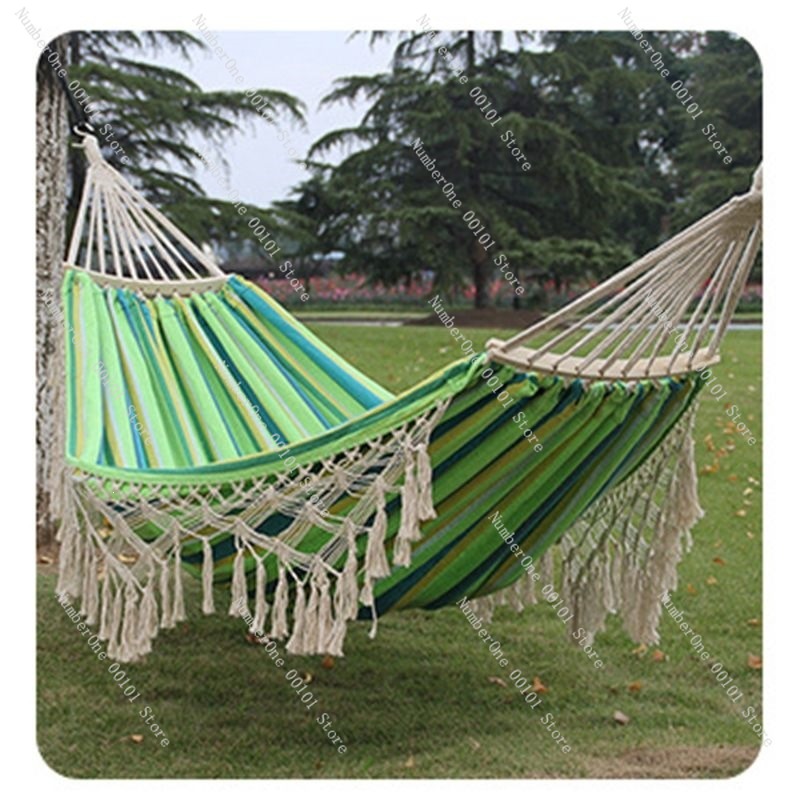Hamaca Doble de Lona con Borla - Outdoor Camping Hammock Chair reseña y precio