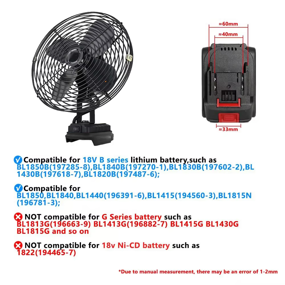 Ventilador de Camping de 6/8 p - Outdoor Camping Fans reseña y precio