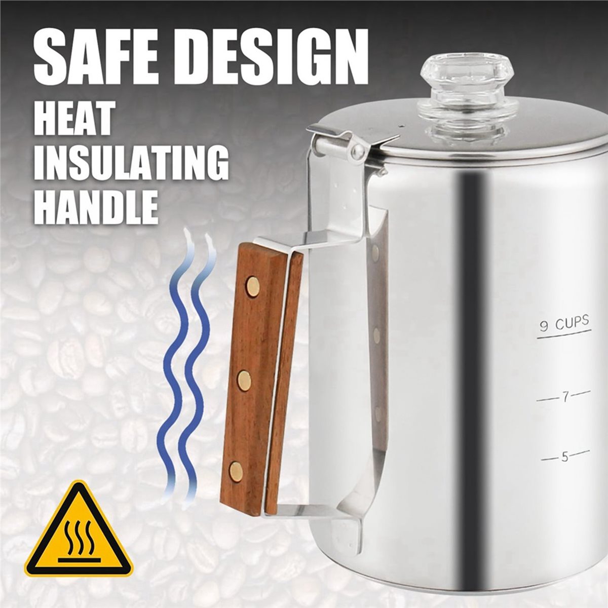 Cafetera Percoladora Compatibl - Camp Percolator Coffee reseña y precio