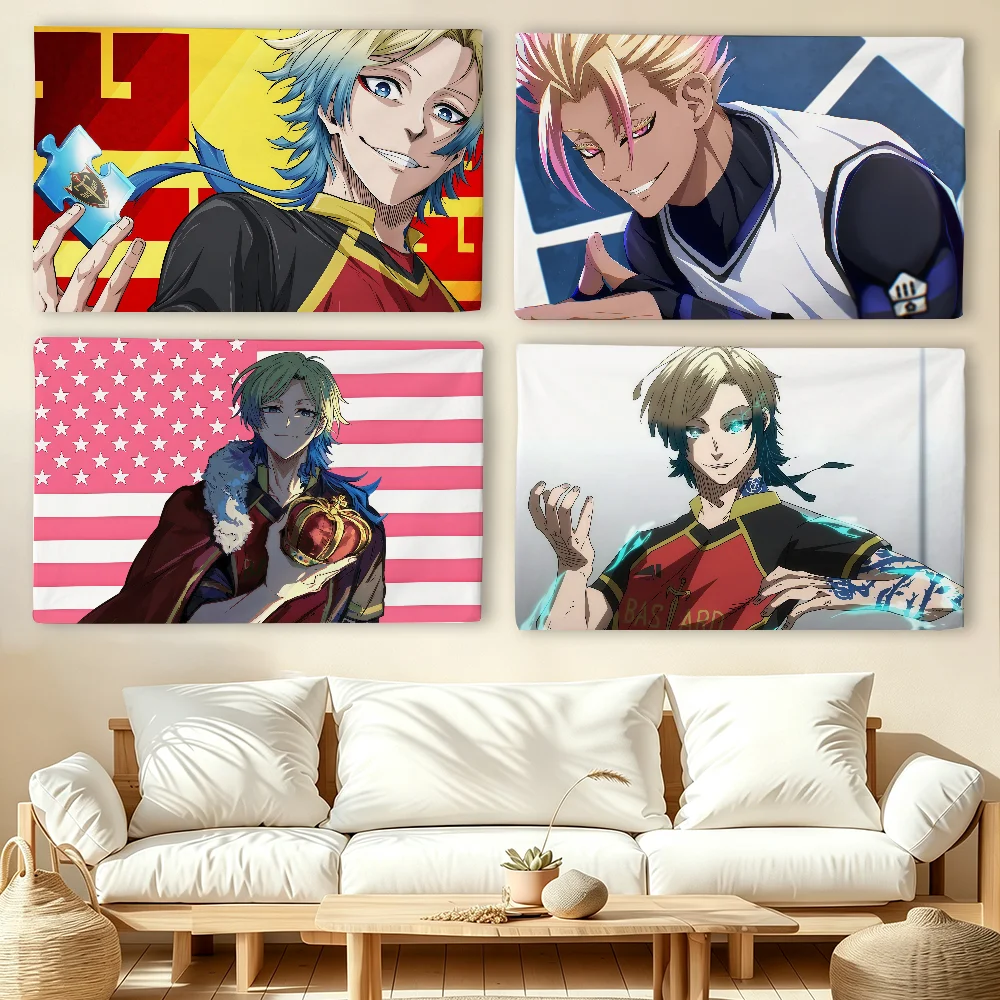 Bandera de fútbol anime B-Blue - Outdoor Camping Anime reseña y precio