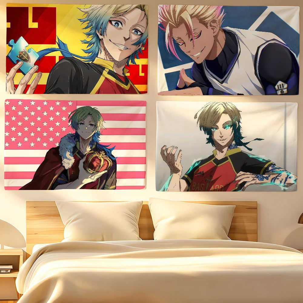 Bandera de fútbol anime B-Blue - Outdoor Camping Anime reseña y precio