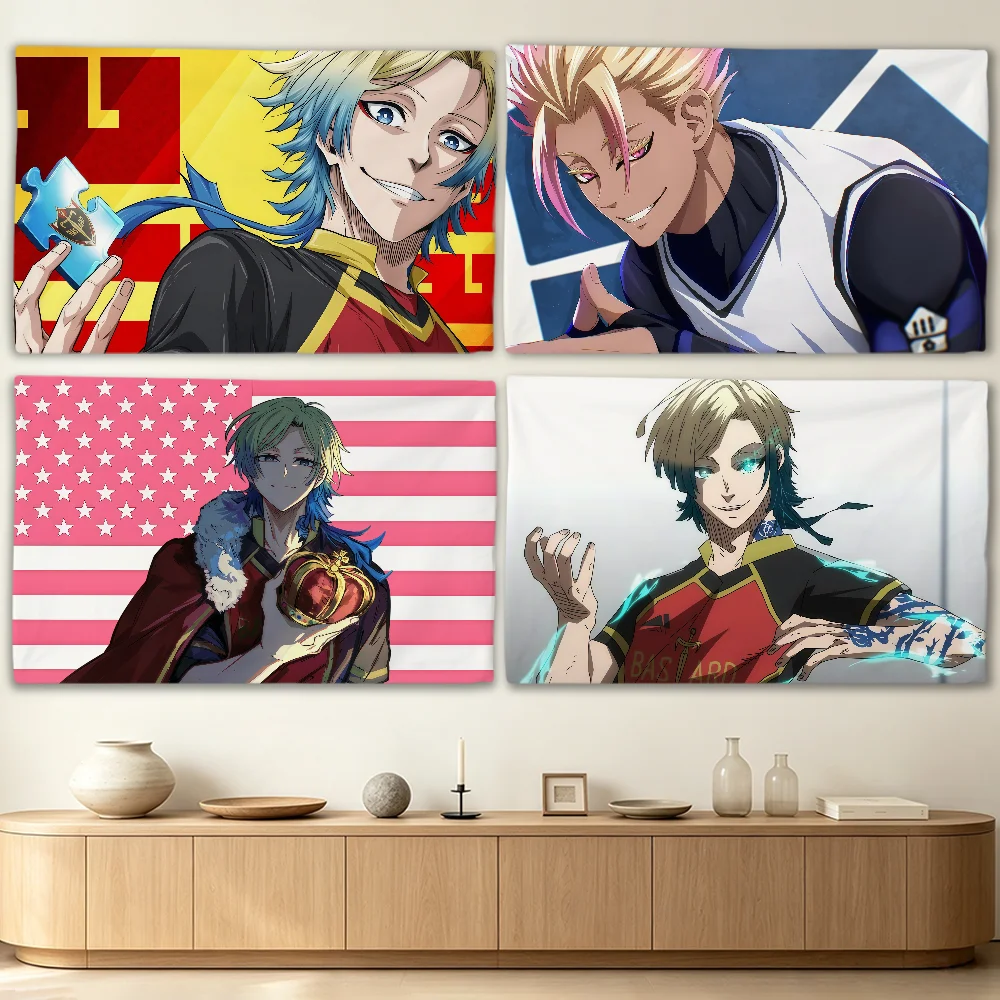 Bandera de fútbol anime B-Blue - Outdoor Camping Anime reseña y precio