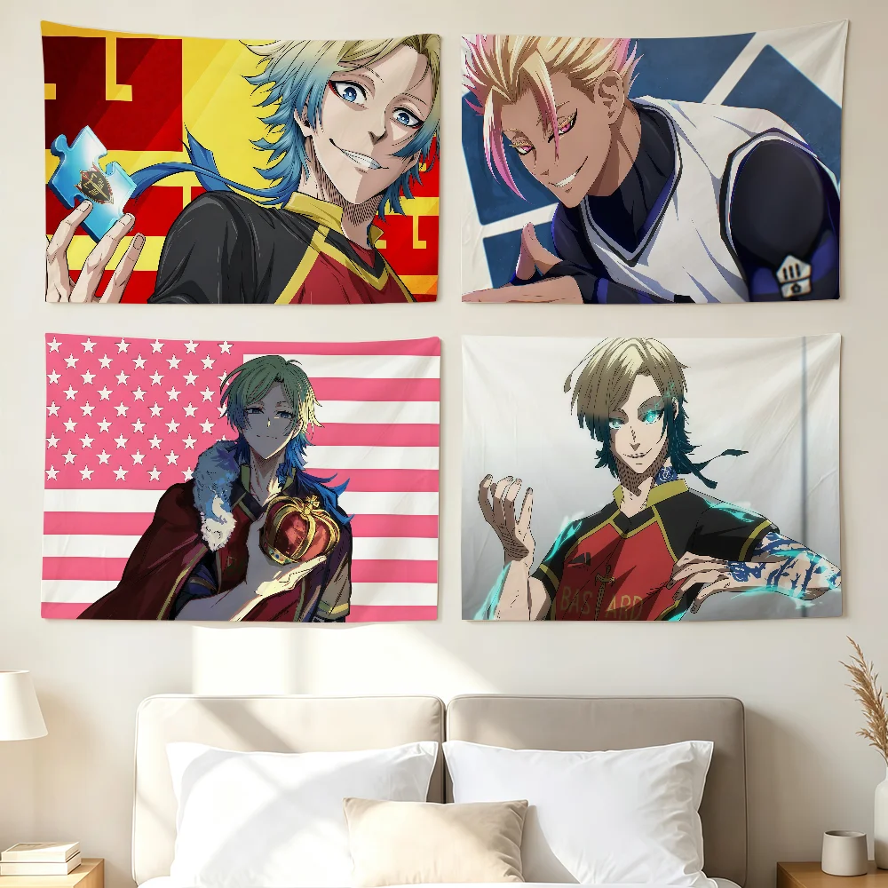 Bandera de fútbol anime B-Blue - Outdoor Camping Anime reseña y precio