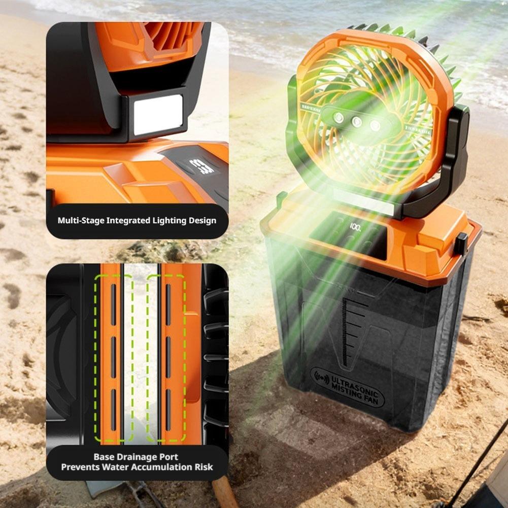Nuevo Ventilador de Nebulizaci - Outdoor Camping Fans reseña y precio