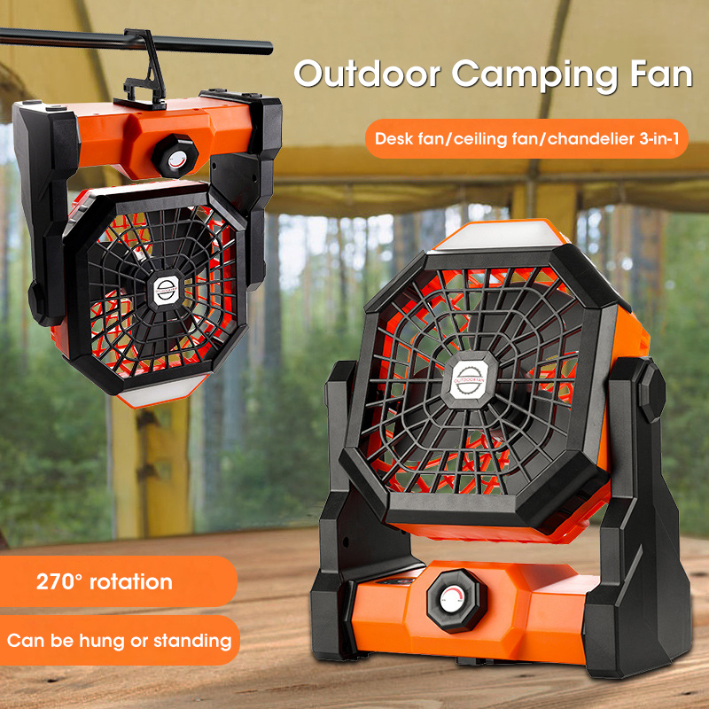 Ventilador de Camping de 10000 - Outdoor Camping Fans reseña y precio