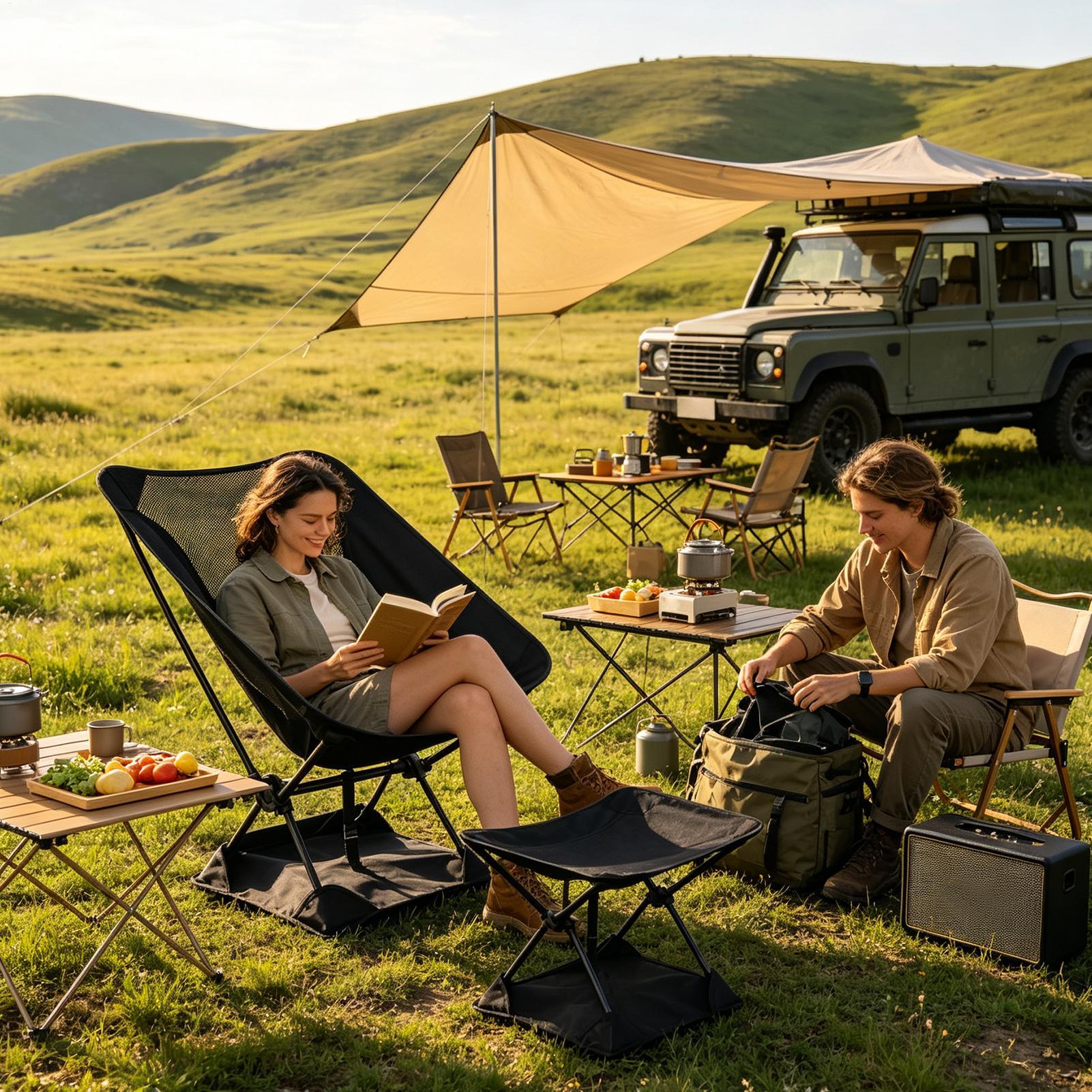 Lona protectora para sillas de - Outdoor Camping Rugs reseña y precio