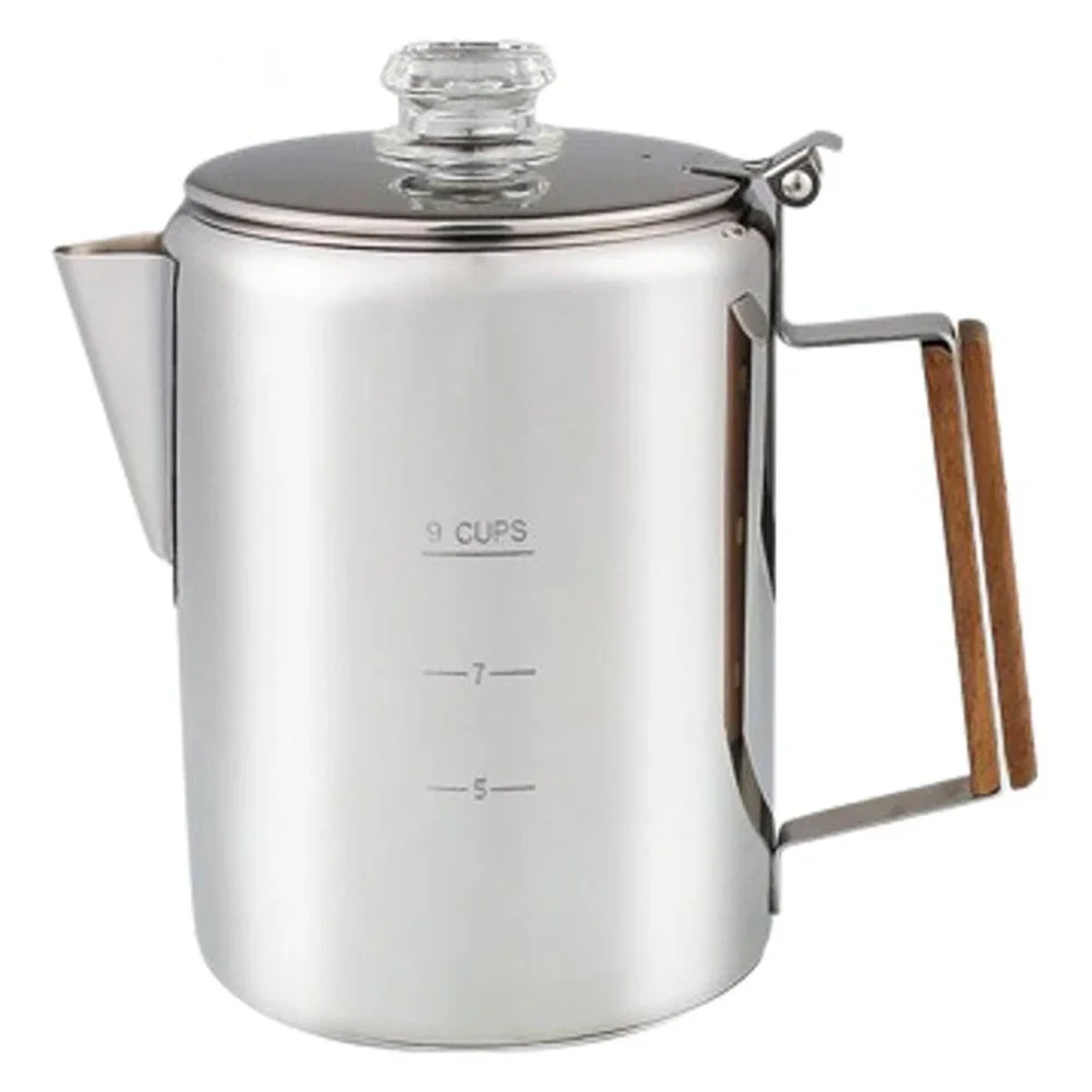 Cafetera de 9 tazas, percolado - Camp Percolator Coffee reseña y precio