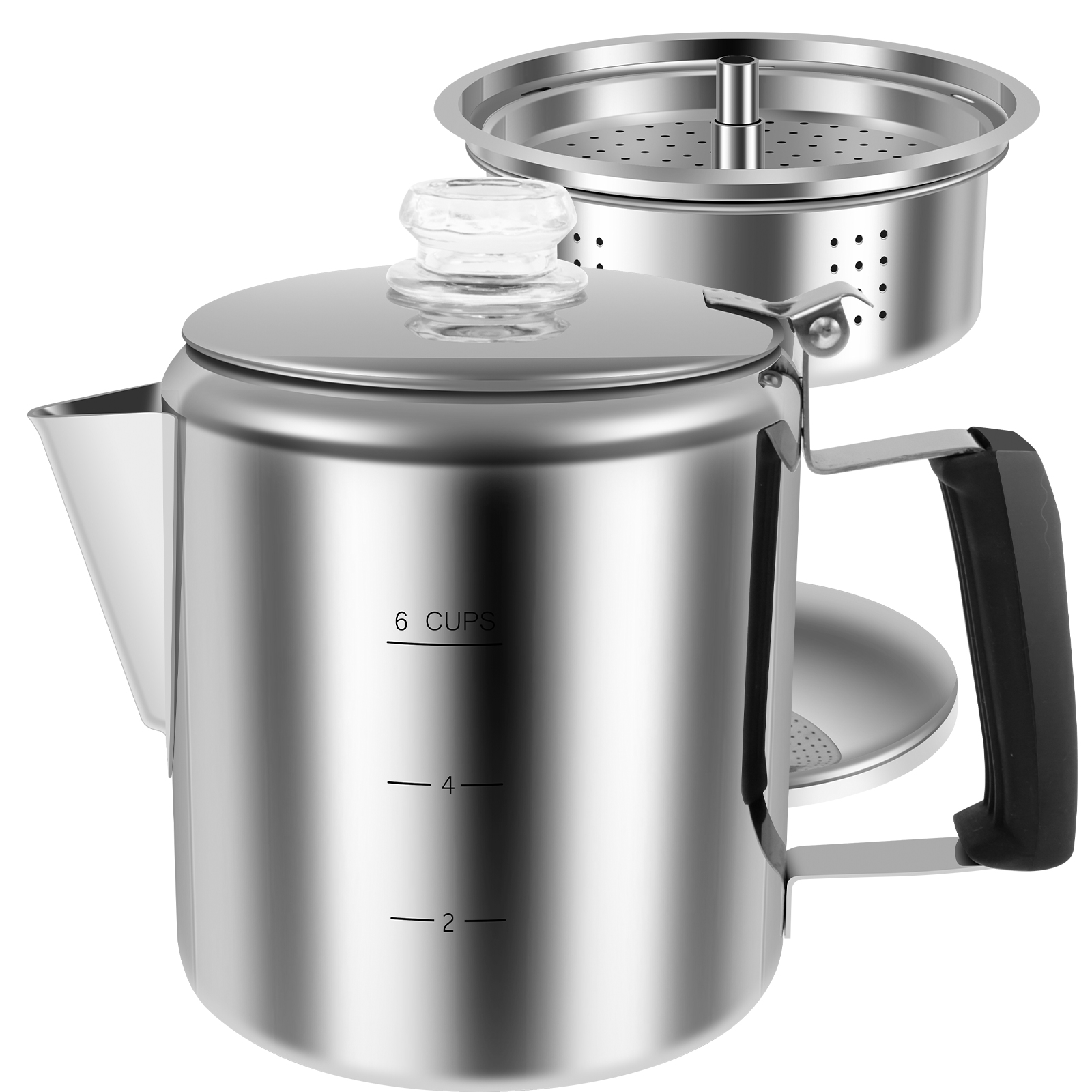 Percolador de café de acero in - Camp Percolator Coffee reseña y precio