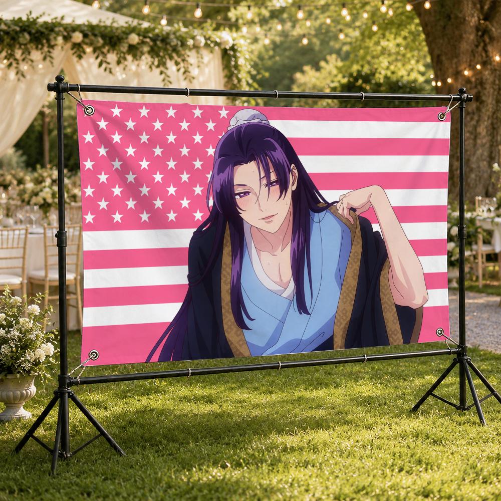 Banderas decorativas de anime  - Outdoor Camping Anime reseña y precio