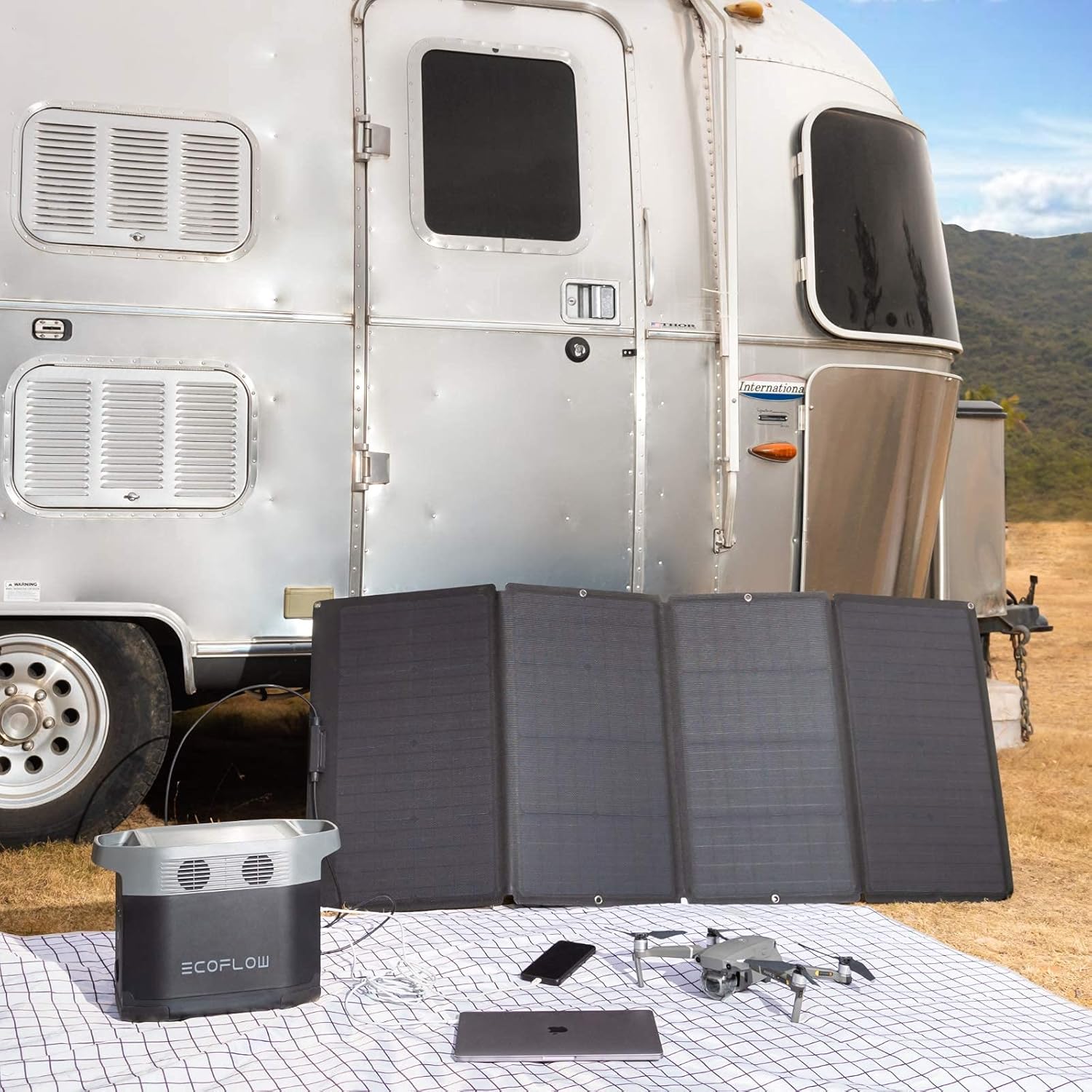 Panel Solar Plegable de 160 Va - Portable Power Station reseña y precio